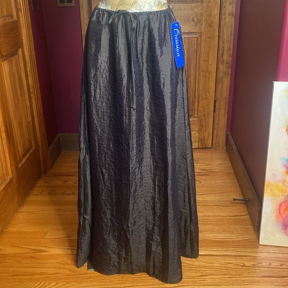 Black Formal Long Maxi Skirt by Chelsea Nights Size 12 NWT Y2K - Picture 5 of 13